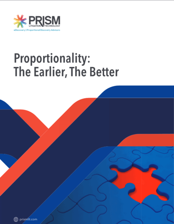 Prism Litigation Proportionality Discovery Assessment cover