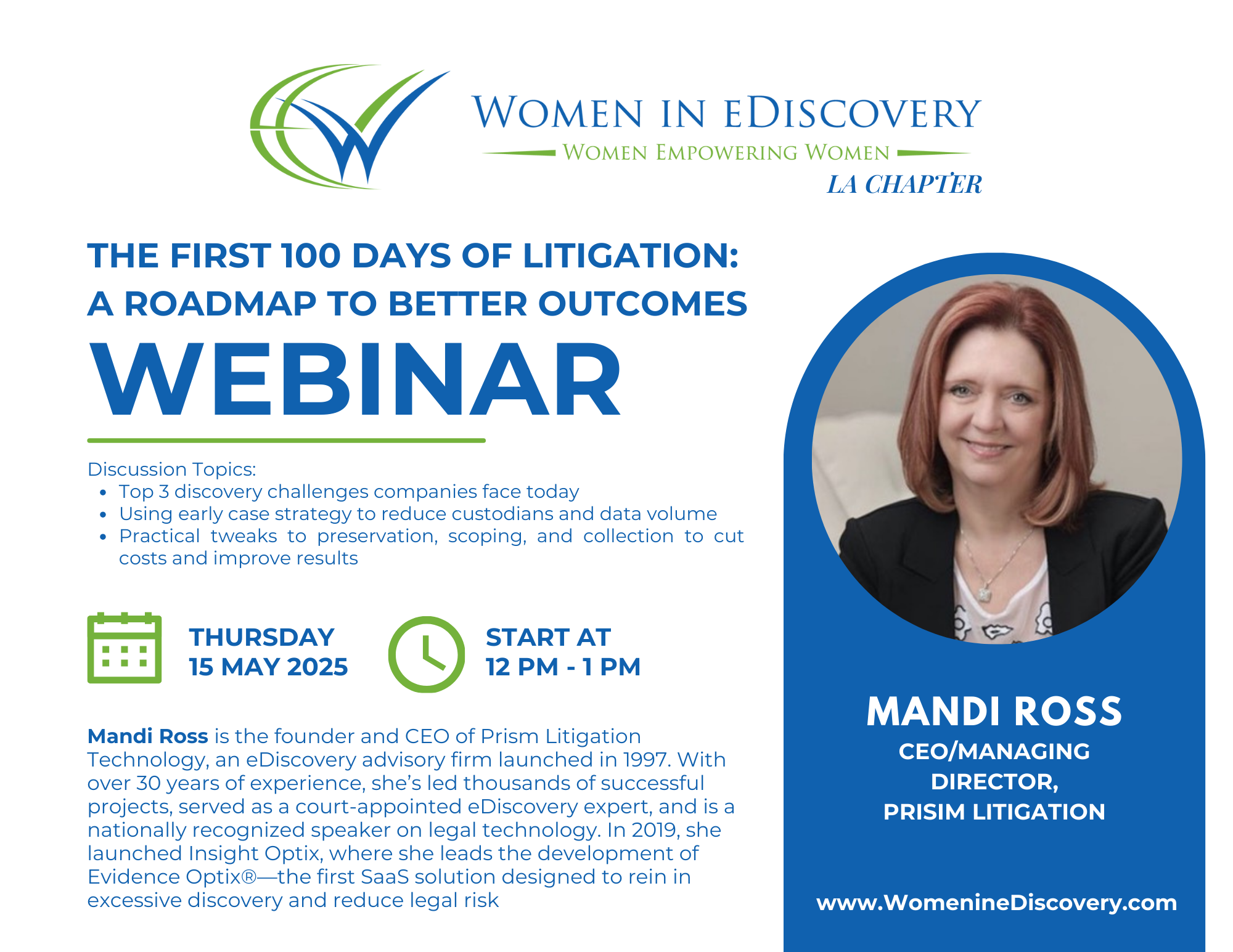 Women in eDiscovery (WiE) LA Chapter Webinar
